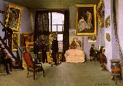 Frederic Bazille The Artist's Studio on the Rue de la Condamine oil painting artist